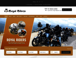 royalriders.co.in screenshot