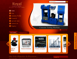 royalscientificindia.com screenshot