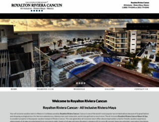 royaltonrivieracancunhotel.com screenshot