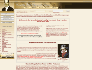royalty-free-classical-music.org screenshot