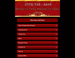 royaltybanquet.com screenshot