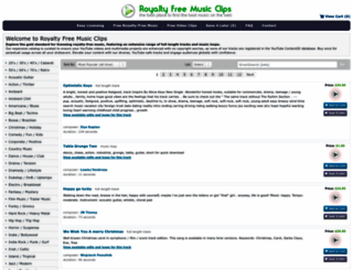 royaltyfreemusicclips.com screenshot