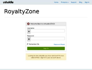 royaltyzone.unfuddle.com screenshot