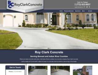 royclarkconcrete.com screenshot
