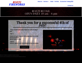 rozzifireworks.com screenshot