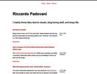rpadovani.com screenshot
