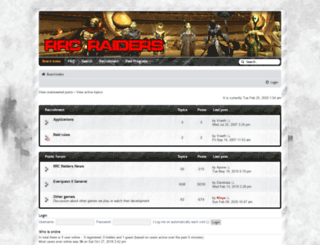 rrc-raiders.com screenshot