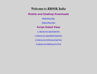 rrsskindia.com screenshot