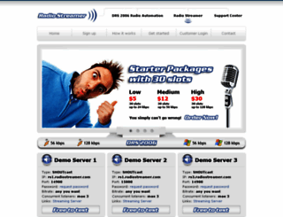 rs4.radiostreamer.com screenshot