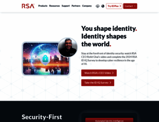 rsa.com screenshot