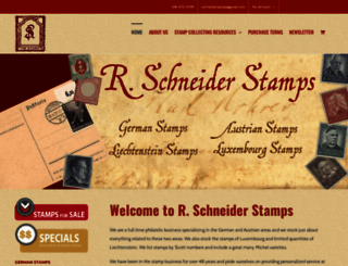 rschneiderstamps.com screenshot
