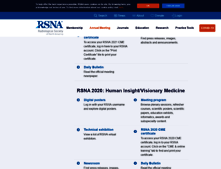 rsna2020.rsna.org screenshot