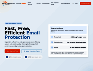 rspamd.com screenshot