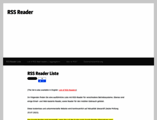 rss-readers.org screenshot
