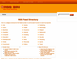 rssbin.com screenshot