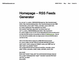 rssfeedsgenerator.com screenshot