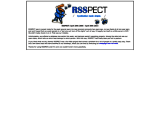 rsspect.com screenshot