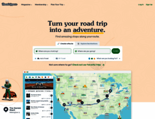 rt-homepage.roadtrippers.com screenshot