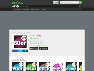 rt1-80s.radio.de screenshot