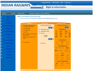 rti.railnet.gov.in screenshot