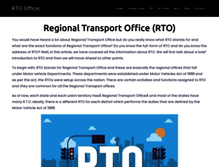 rtooffice.co.in screenshot