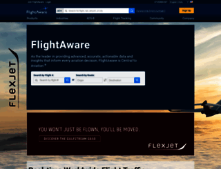 ru.flightaware.com screenshot