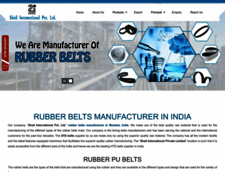 rubberbelts.co.in screenshot