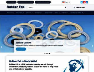 rubberfab.com screenshot