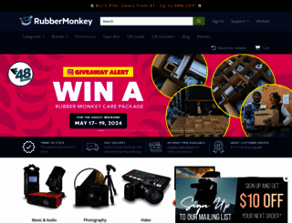 rubbermonkey.co.nz screenshot