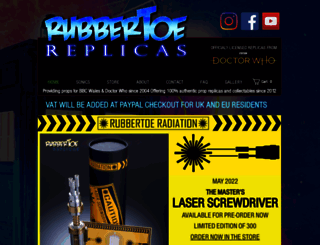 rubbertoereplicas.com screenshot