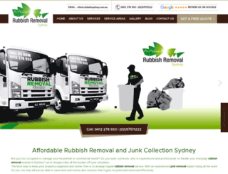 rubbishsydney.com.au screenshot