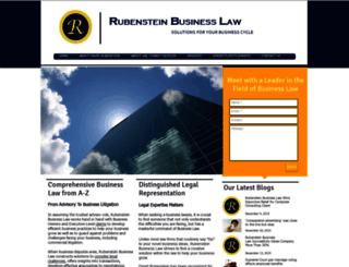 rubensteinbusinesslaw.com screenshot