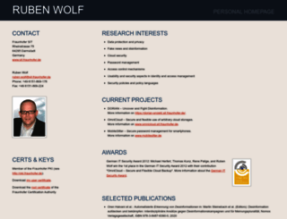 rubenwolf.de screenshot