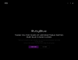 rubybluebar.co.uk screenshot