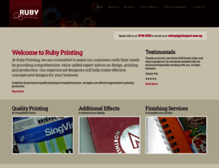 rubyprinting.com.sg screenshot