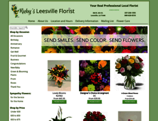 rubysleesvilleflorist.com screenshot