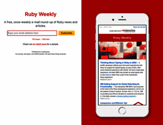 rubyweekly.com screenshot