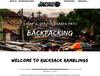 rucksackramblings.com screenshot
