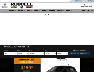 ruddellcadillac.com screenshot