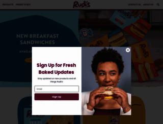 rudisbakery.com screenshot