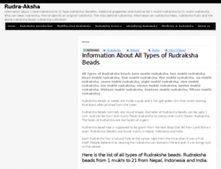 rudra-aksha.com screenshot