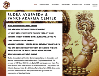 rudraayurveda.com screenshot