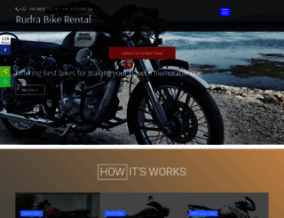 rudrabikerental.com screenshot