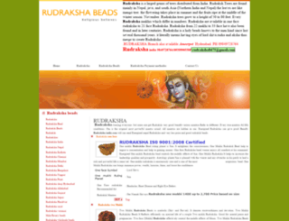 rudraksha-india.com screenshot