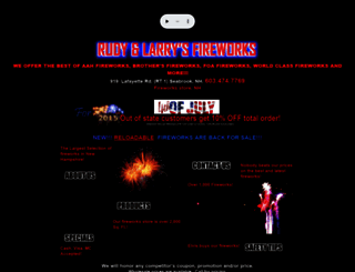 rudyandlarrysfireworks.com screenshot