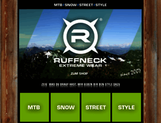 ruffneck-extreme-wear.de screenshot