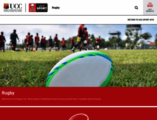 rugby.ucc.ie screenshot