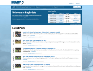 rugbydata.com screenshot