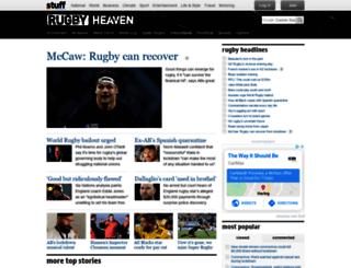 rugbyheaven.co.nz screenshot