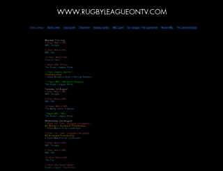 rugbyleagueontv.com screenshot